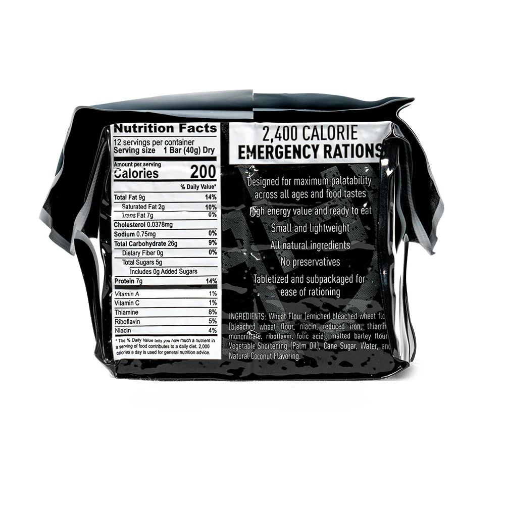 Emergency Ration Bars 2400 Calories / Package from Ready Hour - Image 2