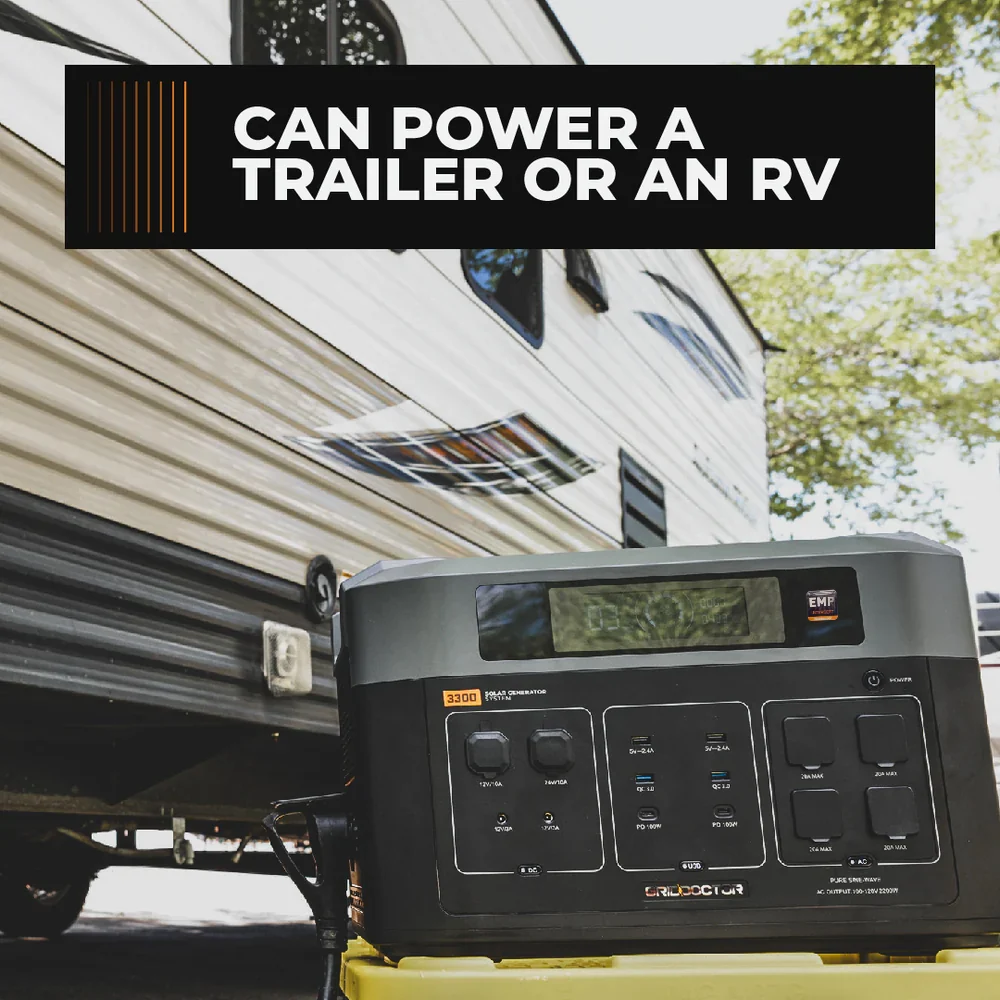 NEW Grid Doctor 3300 Solar Generator System Now with built-in EMP Protection! (Waterproof 200W Panel Included FREE) - Image 26