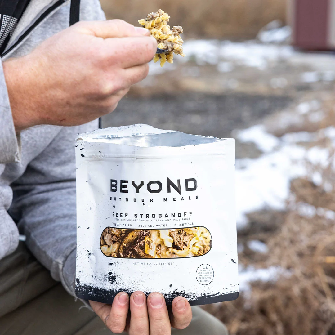 Beef Stroganoff Pouch by Beyond Outdoor Meals (710 calories, 2 servings) - Image 4