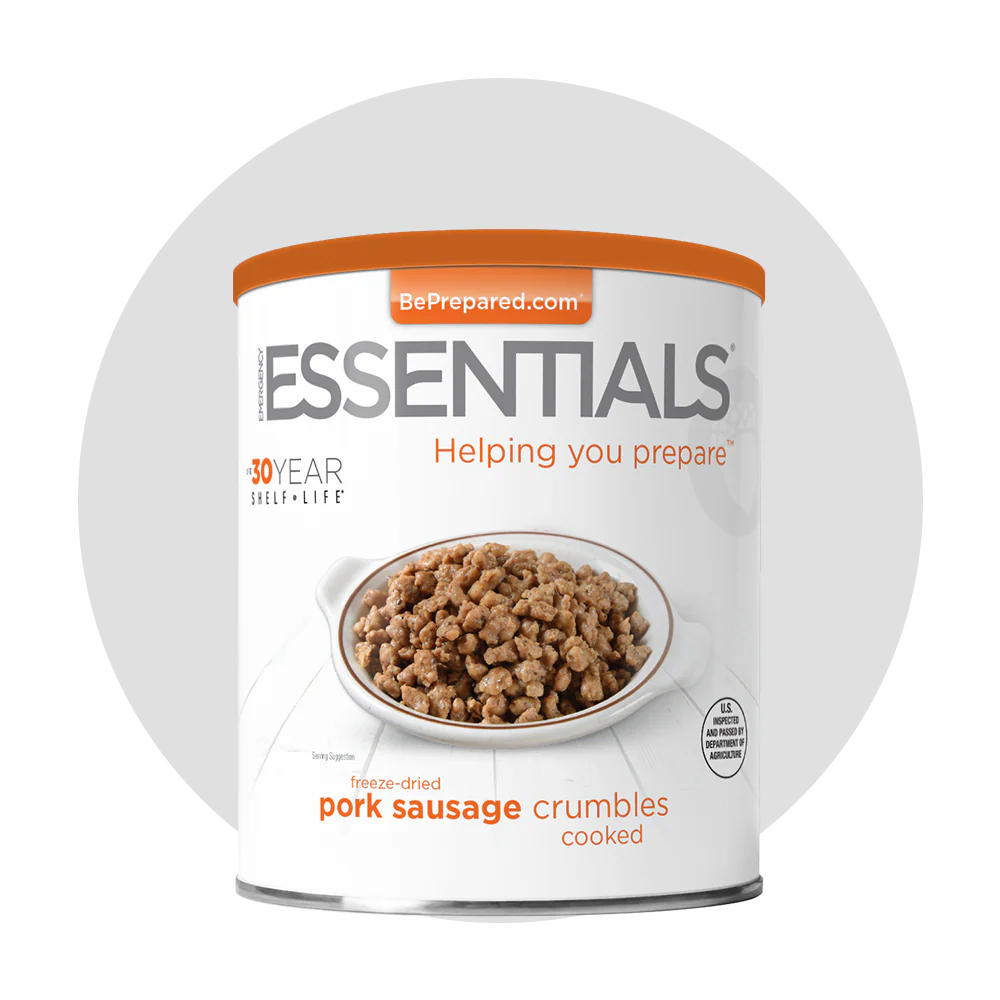 NEW Emergency Essentials® Pork Sausage Crumbles Large #10 can - Image 10
