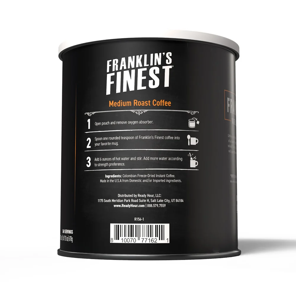 Franklin's Finest Coffee #10 Can (360 Servings) - Image 5