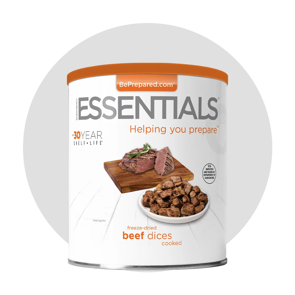 Emergency Essentials® Freeze-Dried Beef Dices Large #10 Can (Cooked) - Image 8