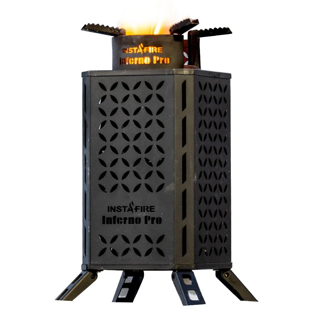 Inferno Pro Stove with Chimney Grill Attachment from InstaFire - Image 3