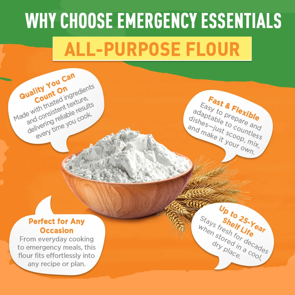 Emergency Essentials® White Flour Large #10 Can - Image 5